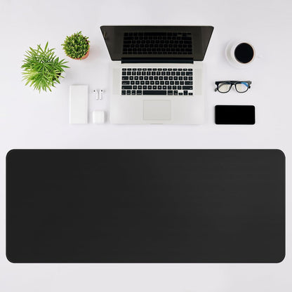 Gaming Mouse Pad, Black with White Topographic Line, 31.5x11.8in