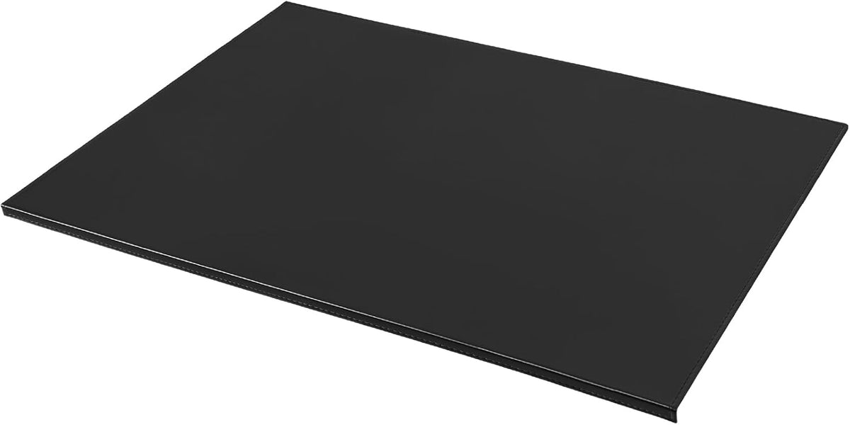 35.4"x 18.9" Soft PU Leather Surface Office Desk Mouse Mat Anti-Push Pad with Full Grip Fixation Lip Table Blotter Edge-Locked Protector