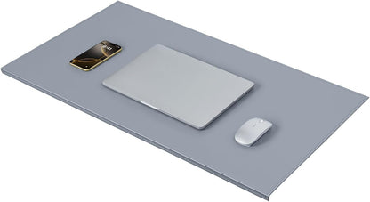 35.4"x 18.9" Soft PU Leather Surface Office Desk Mouse Mat Anti-Push Pad with Full Grip Fixation Lip Table Blotter Edge-Locked Protector