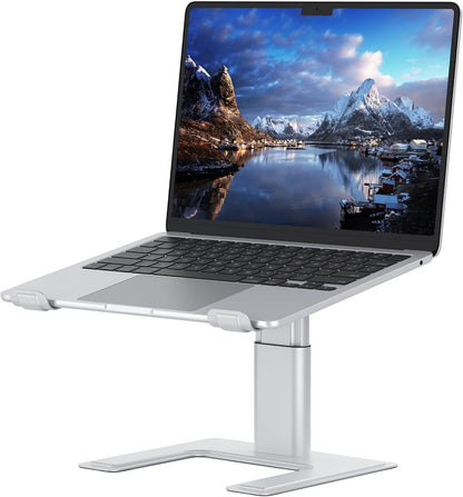ALASHI Laptop Stand, Height Adjustable Desk Riser, 10-17.3", Black
