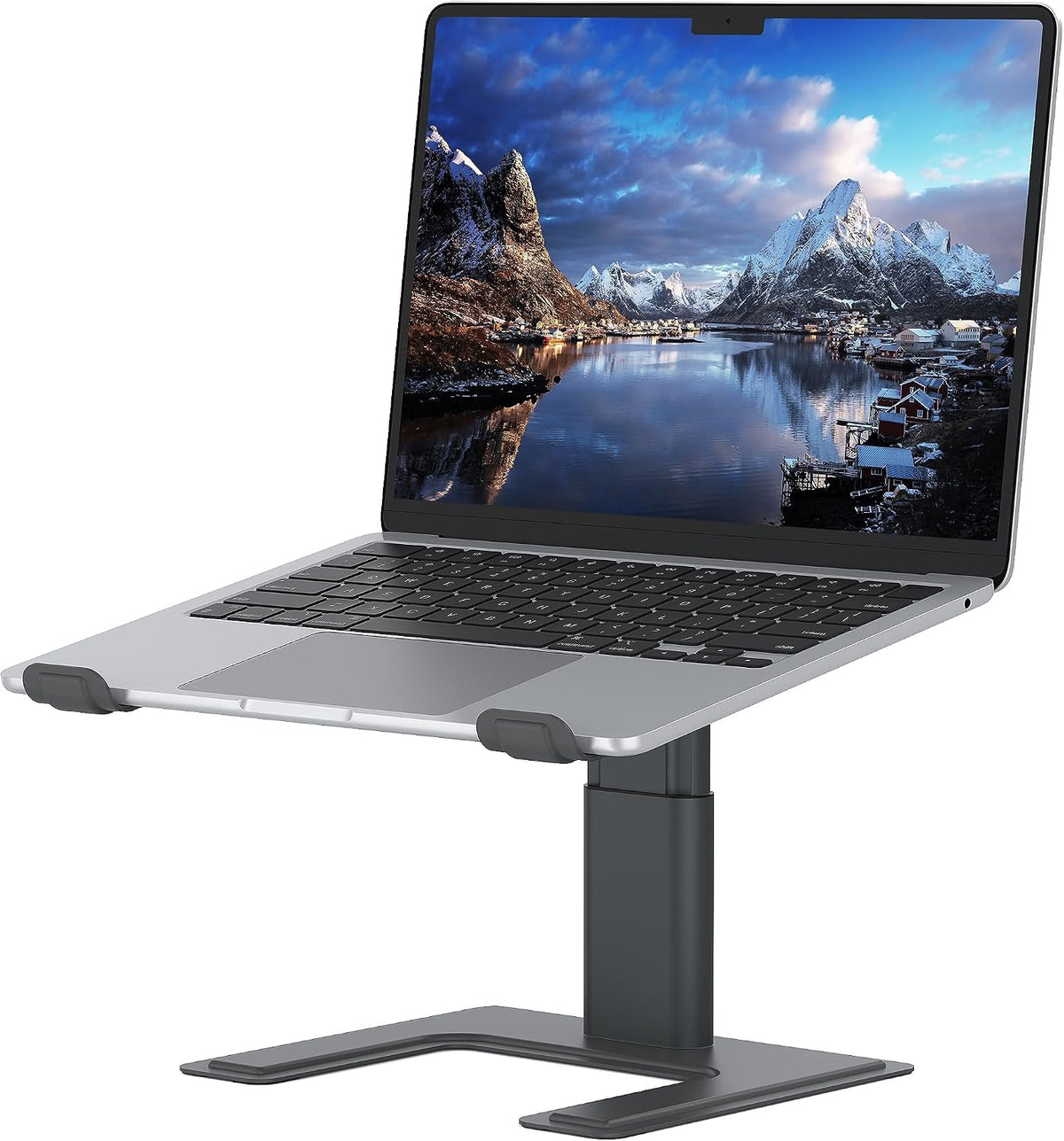 ALASHI Laptop Stand, Height Adjustable Desk Riser, 10-17.3", Black