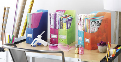 Magazine Storage Desk Organizers - Black (Set of 5)