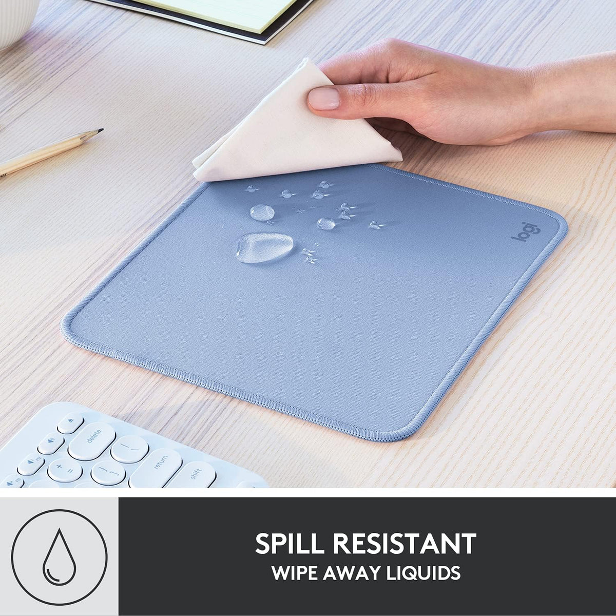 Studio Series Small Mouse Pad, Anti-Slip 9x8 Inches, Graphite