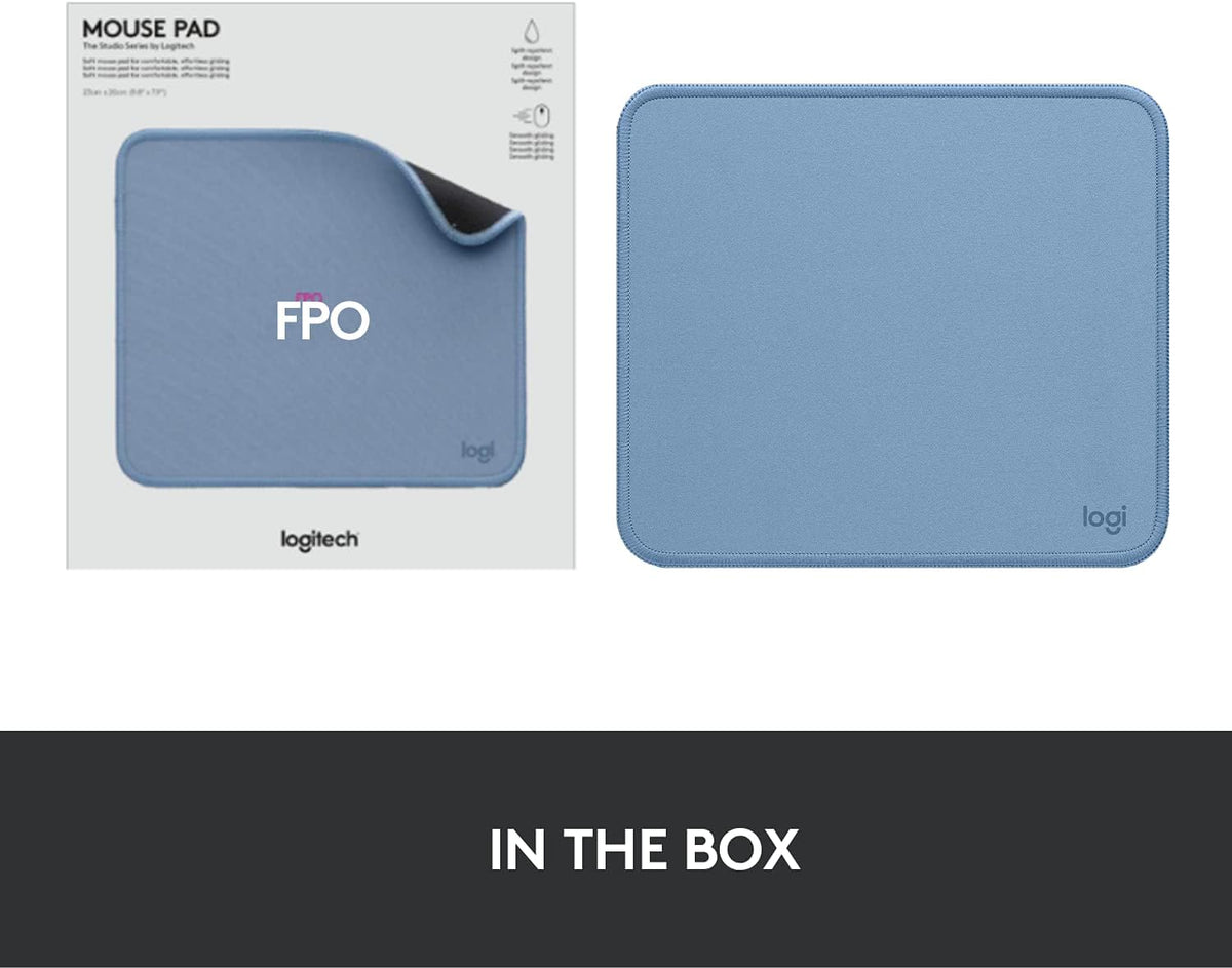 Studio Series Small Mouse Pad, Anti-Slip 9x8 Inches, Graphite