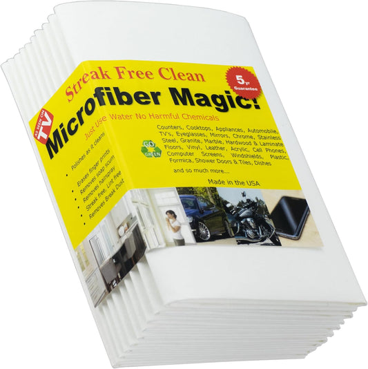 Microfiber Magic Cloth, Streak-Free Glass & Window Cleaning Cloth