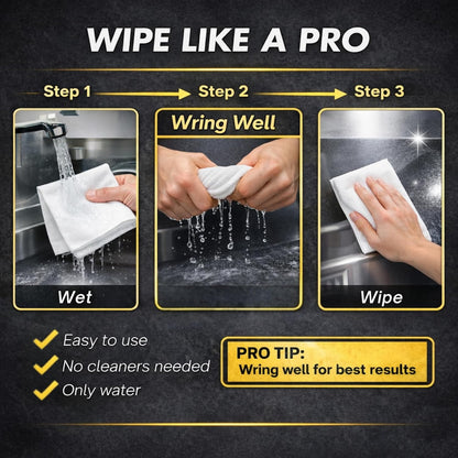 Microfiber Magic Cloth, Streak-Free Glass & Window Cleaning Cloth