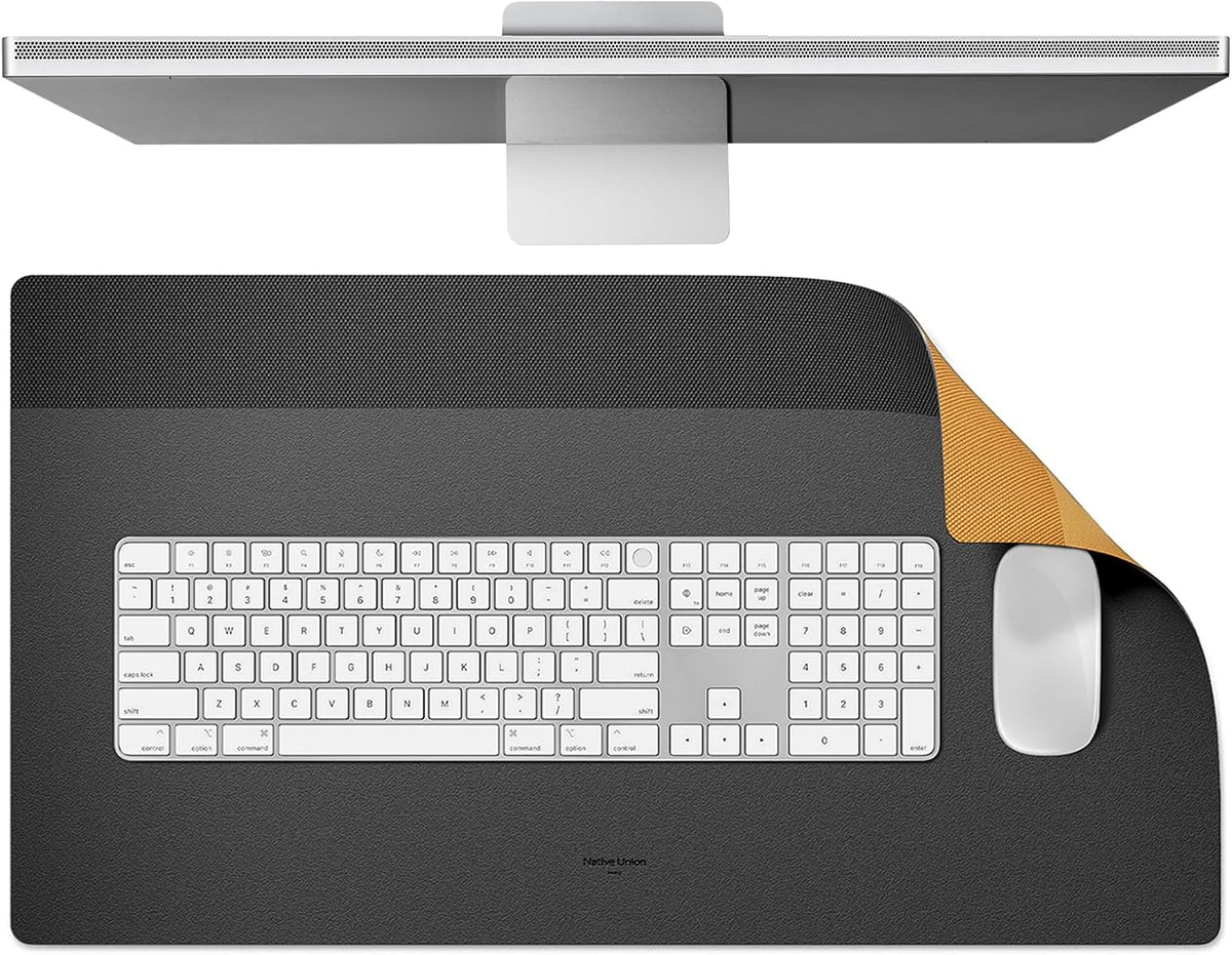 Desk Mat – Water-Resistant Dual-Sided Desk Pad for Office or Home – for Laptop, Mouse, Keyboard, Writing – Easy to Clean & Protective – Made of Sustainable Materials – 25.6" x 14.1"