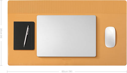 Desk Mat – Water-Resistant Dual-Sided Desk Pad for Office or Home – for Laptop, Mouse, Keyboard, Writing – Easy to Clean & Protective – Made of Sustainable Materials – 25.6" x 14.1"