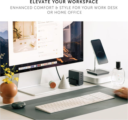 Desk Mat – Water-Resistant Dual-Sided Desk Pad for Office or Home – for Laptop, Mouse, Keyboard, Writing – Easy to Clean & Protective – Made of Sustainable Materials – 25.6" x 14.1"
