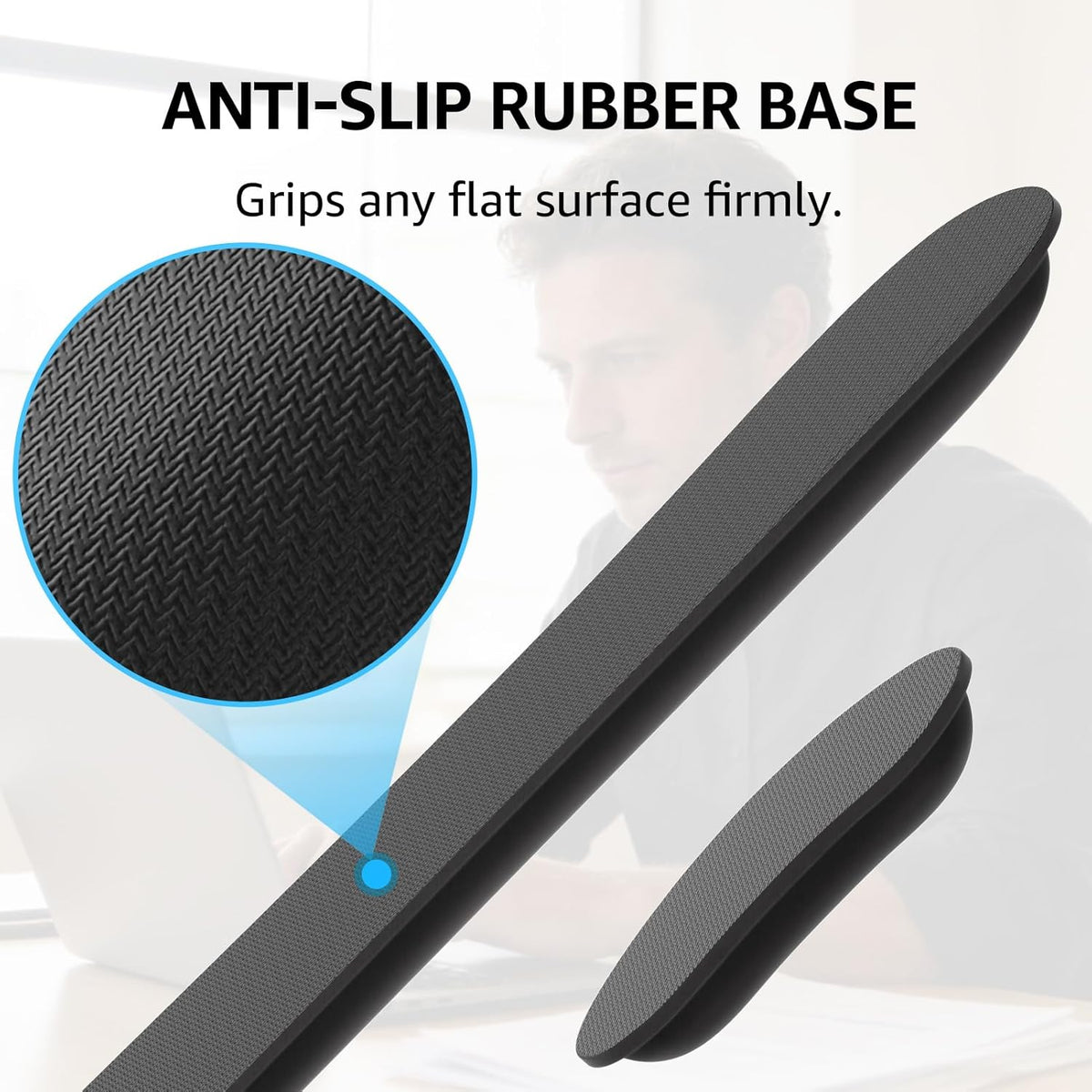 Keyboard Wrist Rest & Mouse Pad with Wrist Rest, Black