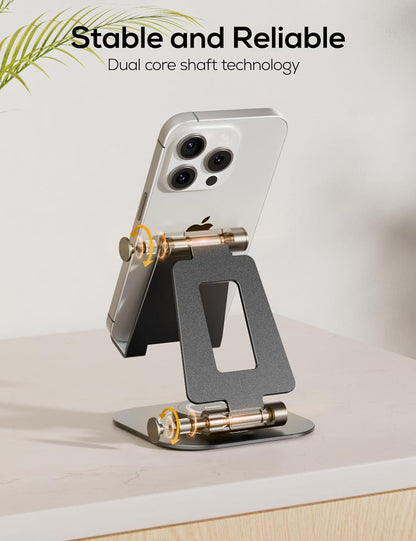 360° Rotating Multi-Angle Adjustable Phone Stand, Charging-Friendly