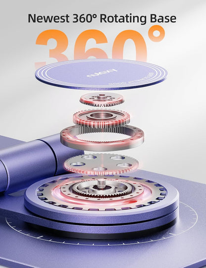 360° Rotating Multi-Angle Adjustable Phone Stand, Charging-Friendly