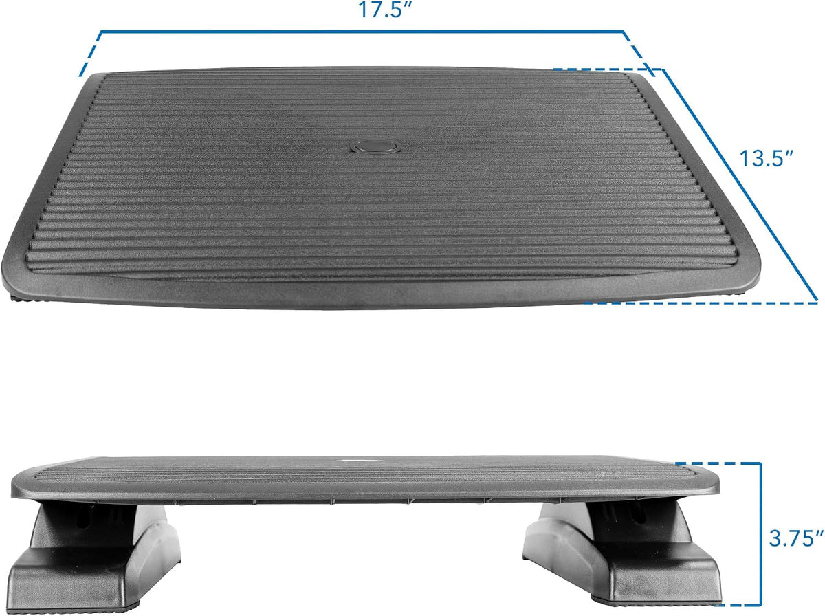 ! Under Desk Footrest, Adjustable Foot Rest Under Desk with 3 Tilt Positions, Large Non Slip Office Foot Rest with Massaging Surface, Ergonomic Foot Stool Under Desk for Home or Office