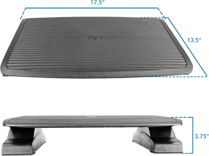 ! Under Desk Footrest, Adjustable Foot Rest Under Desk with 3 Tilt Positions, Large Non Slip Office Foot Rest with Massaging Surface, Ergonomic Foot Stool Under Desk for Home or Office