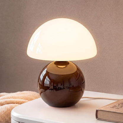 Mushroom Lamp Table Lamp for Bedroom-Small Desk Table Lamps,Orange