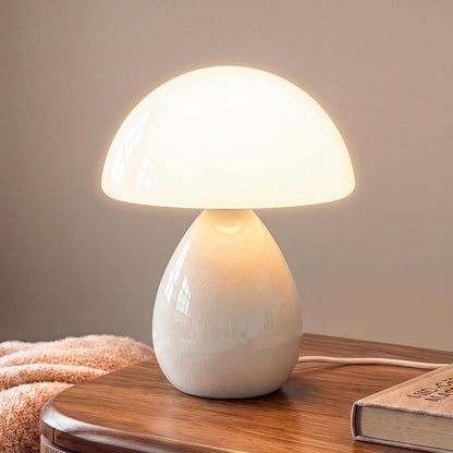 Mushroom Lamp Table Lamp for Bedroom-Small Desk Table Lamps,Orange