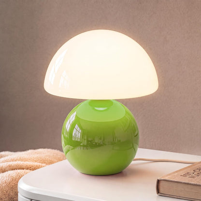 Mushroom Lamp Table Lamp for Bedroom-Small Desk Table Lamps,Orange