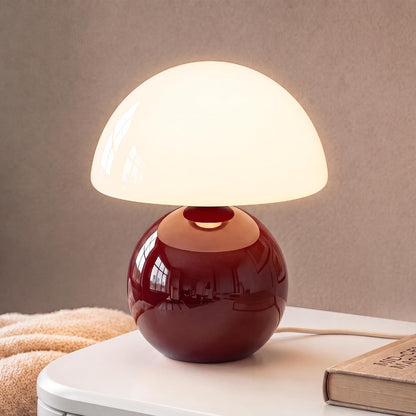 Mushroom Lamp Table Lamp for Bedroom-Small Desk Table Lamps,Orange