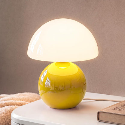 Mushroom Lamp Table Lamp for Bedroom-Small Desk Table Lamps,Orange