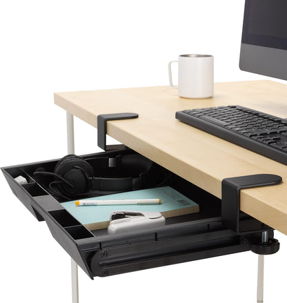 Clamp-On Storage Drawer, Under Desk Storage Drawer & Damage-Free Installation (K52175WW)