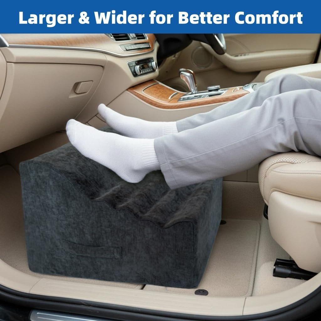 Under Desk Foot Rest, Adjustable Height Foot Stool for Office