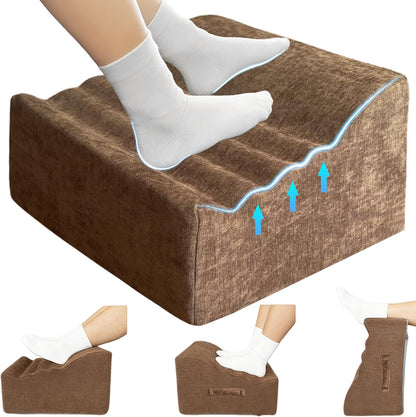 Under Desk Foot Rest, Adjustable Height Foot Stool for Office