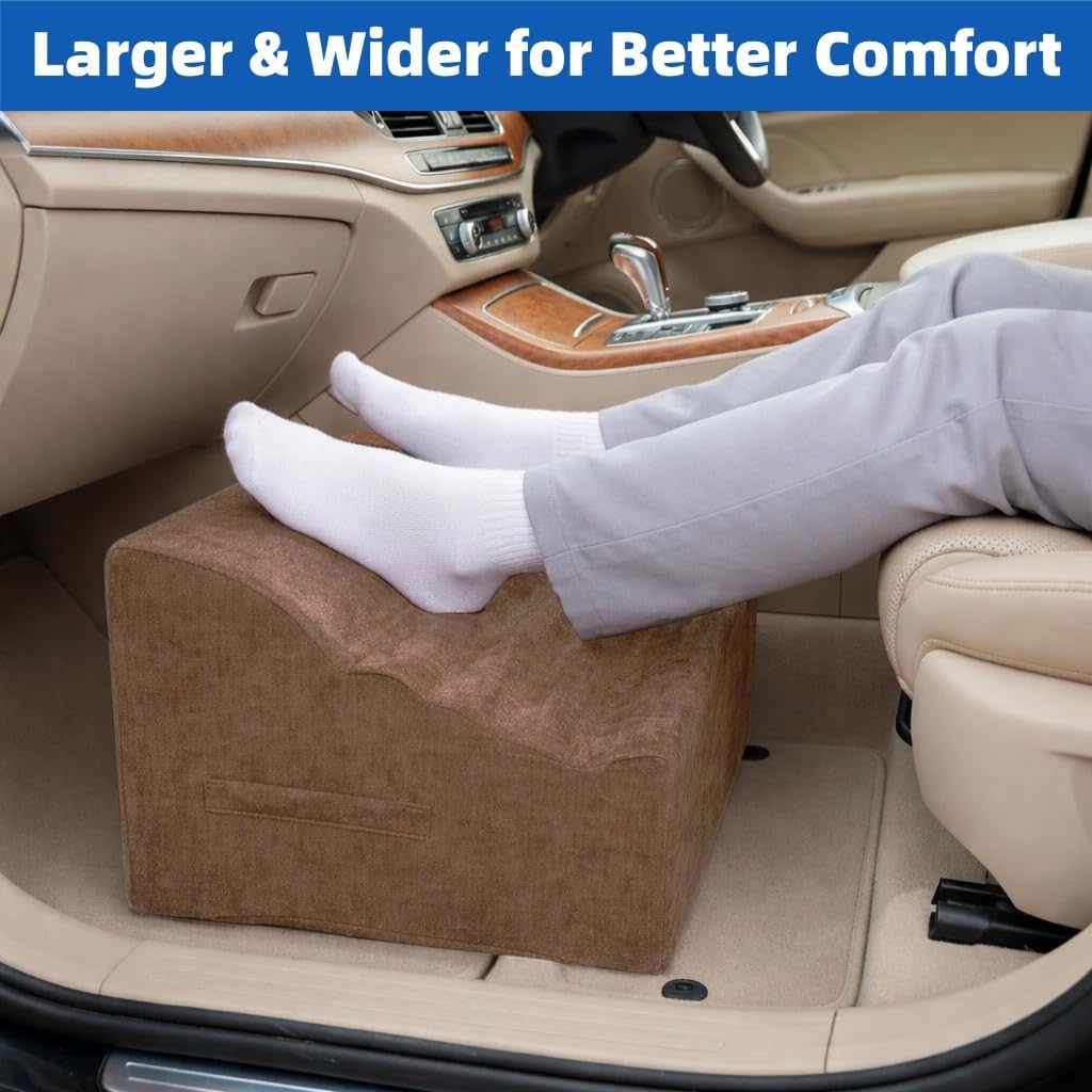 Under Desk Foot Rest, Adjustable Height Foot Stool for Office