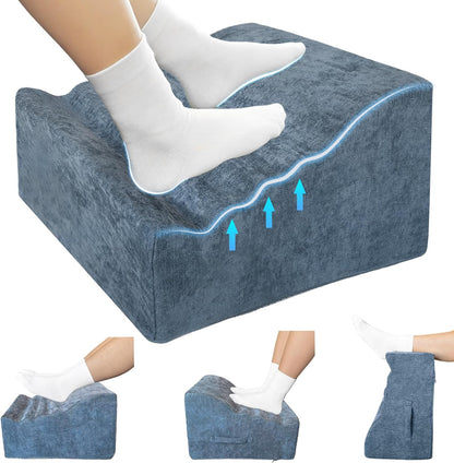 Under Desk Foot Rest, Adjustable Height Foot Stool for Office