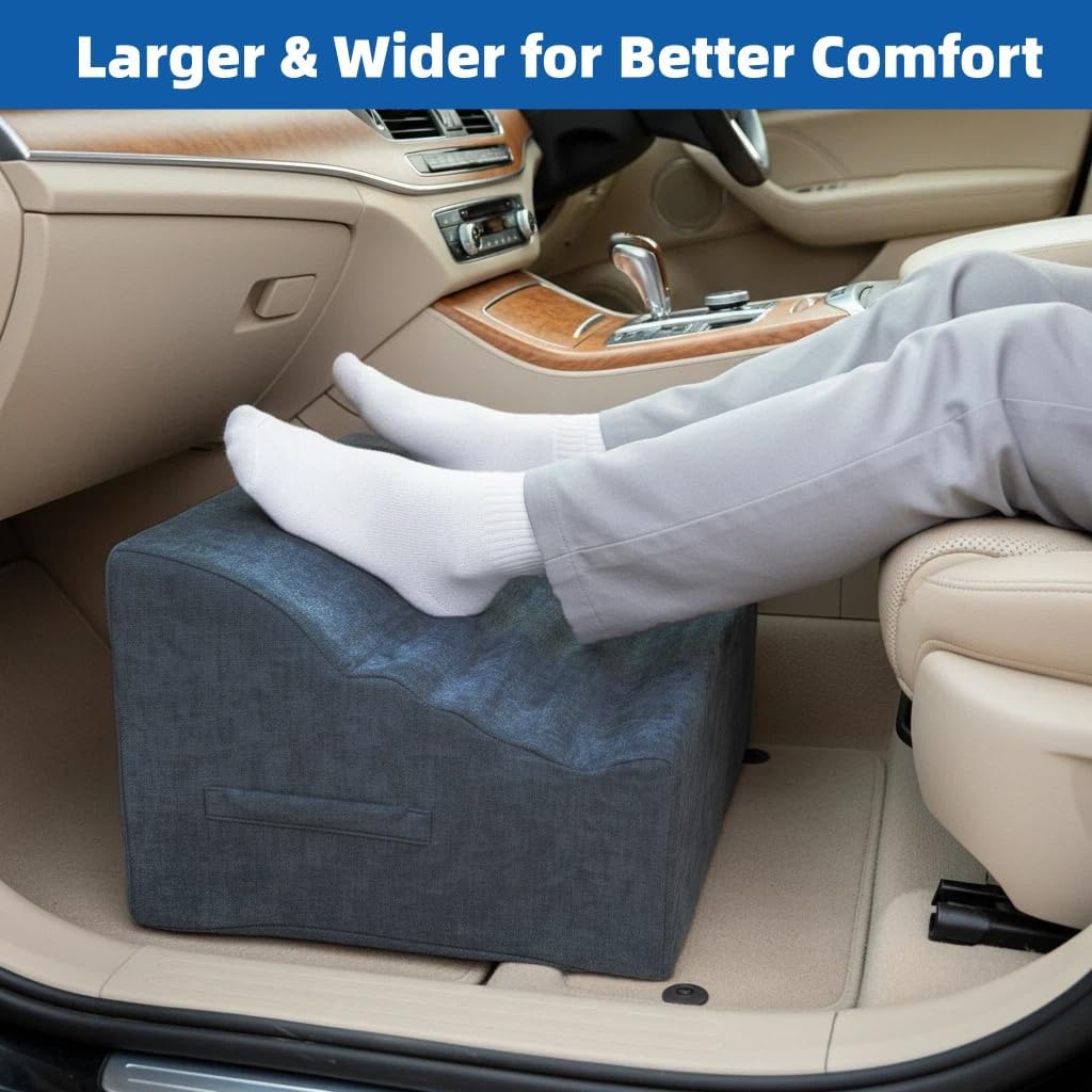 Under Desk Foot Rest, Adjustable Height Foot Stool for Office