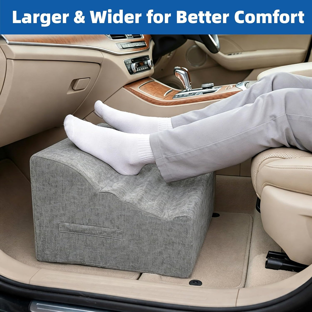 Under Desk Foot Rest, Adjustable Height Foot Stool for Office