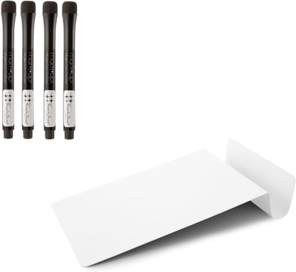 5.5 x 9 Inch to.do Dry Erase Board with Marker for Memos, Lists, and More in Office, Home, Classroom, and Event Spaces (White)
