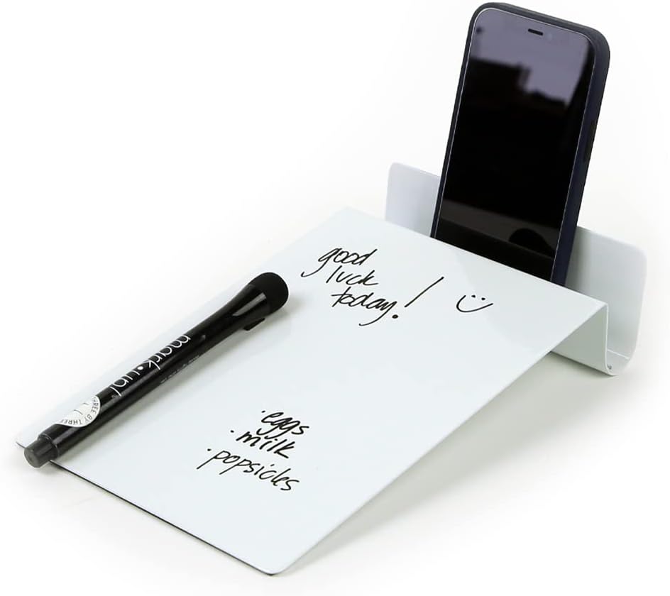 5.5 x 9 Inch to.do Dry Erase Board with Marker for Memos, Lists, and More in Office, Home, Classroom, and Event Spaces (White)