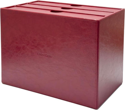 Document Organizer, 3-Drawer File Cabinet Document Storage Box, Office Desktop Filing Organizer, Dark Ivy
