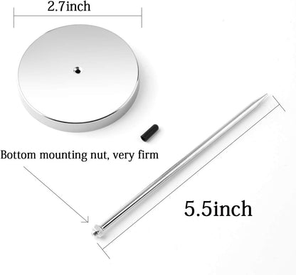 4pcs Desk Receipt Holder Bill Fork Receipt Spike Stick Silver Restaurant Check Spindle 5.5 Inch …