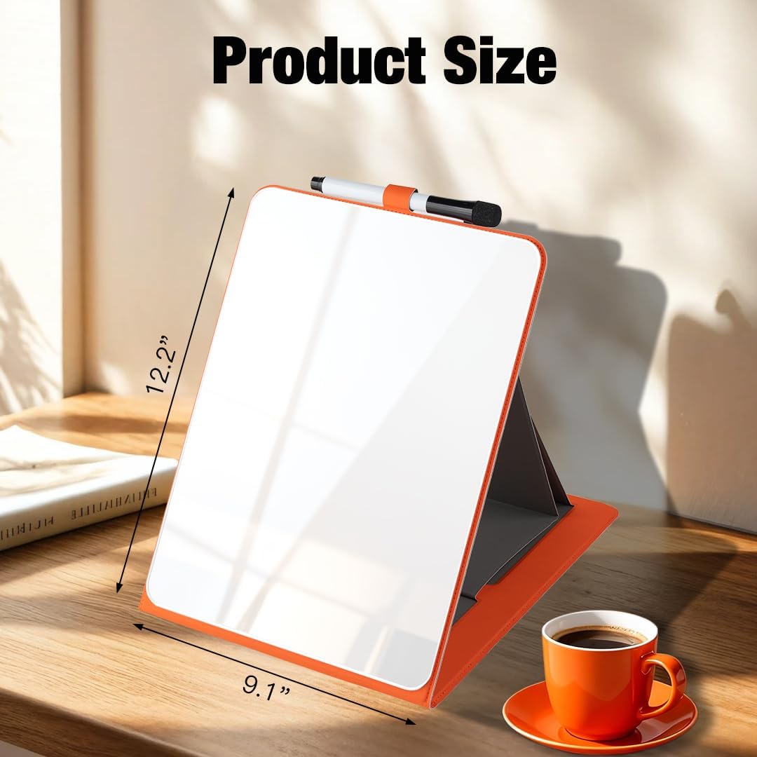 Glass Desktop Whiteboard, Calculator White
