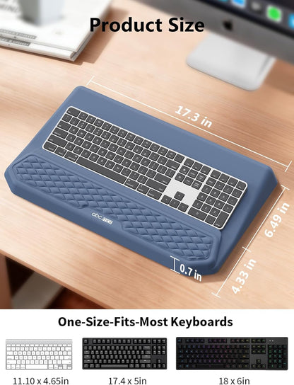 2-in-1 Ergonomic Keyboard Stand with Wrist Rest, Black