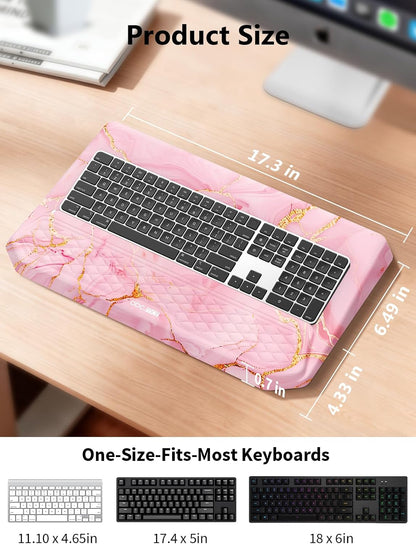 2-in-1 Ergonomic Keyboard Stand with Wrist Rest, Black
