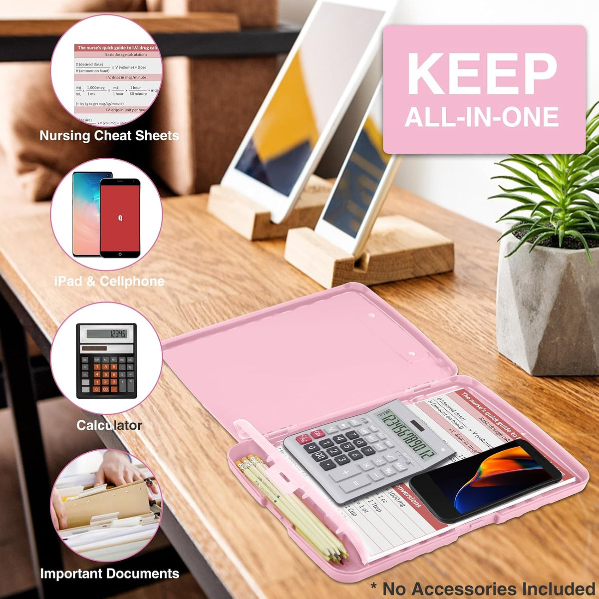 Clipboards with Storage, High Capacity Clip Boards 8.5x11 with Storage, Heavy Duty Nursing Clipboard Folder, Plastic Clipboard with Pen Holder for Women Teachers Work, School & Office Supplies
