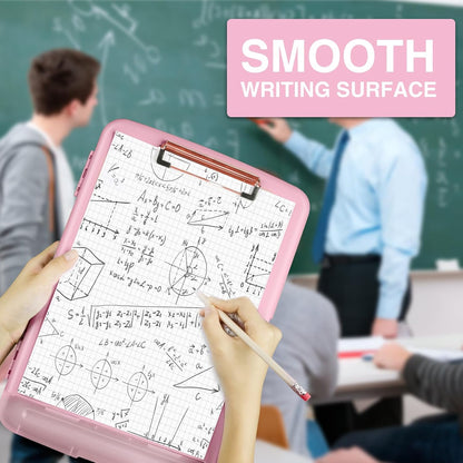 Clipboards with Storage, High Capacity Clip Boards 8.5x11 with Storage, Heavy Duty Nursing Clipboard Folder, Plastic Clipboard with Pen Holder for Women Teachers Work, School & Office Supplies