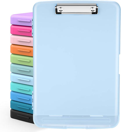 Clipboards with Storage, High Capacity Clip Boards 8.5x11 with Storage, Heavy Duty Nursing Clipboard Folder, Plastic Clipboard with Pen Holder for Women Teachers Work, School & Office Supplies