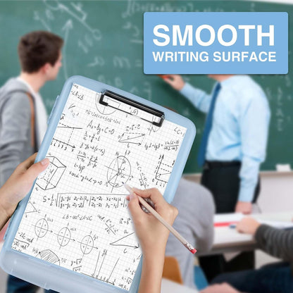 Clipboards with Storage, High Capacity Clip Boards 8.5x11 with Storage, Heavy Duty Nursing Clipboard Folder, Plastic Clipboard with Pen Holder for Women Teachers Work, School & Office Supplies
