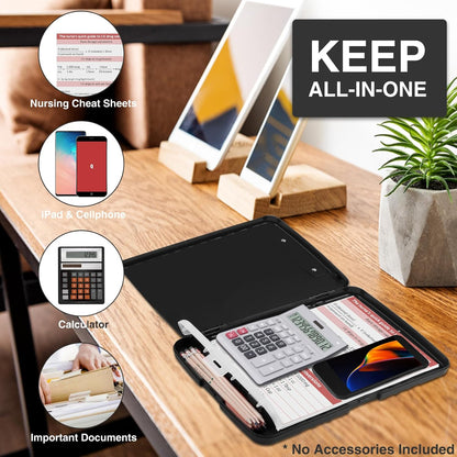Clipboards with Storage, High Capacity Clip Boards 8.5x11 with Storage, Heavy Duty Nursing Clipboard Folder, Plastic Clipboard with Pen Holder for Women Teachers Work, School & Office Supplies