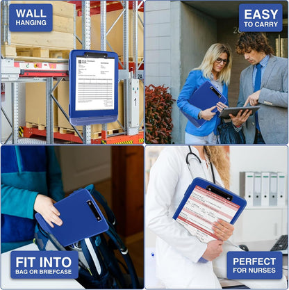 Clipboards with Storage, High Capacity Clip Boards 8.5x11 with Storage, Heavy Duty Nursing Clipboard Folder, Plastic Clipboard with Pen Holder for Women Teachers Work, School & Office Supplies