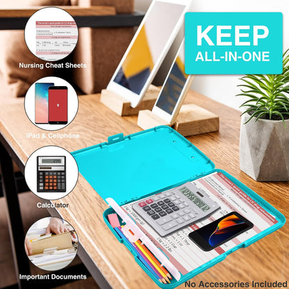 Clipboards with Storage, High Capacity Clip Boards 8.5x11 with Storage, Heavy Duty Nursing Clipboard Folder, Plastic Clipboard with Pen Holder for Women Teachers Work, School & Office Supplies