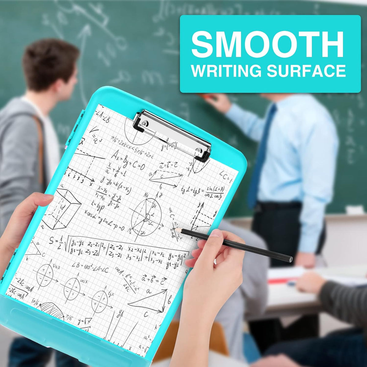 Clipboards with Storage, High Capacity Clip Boards 8.5x11 with Storage, Heavy Duty Nursing Clipboard Folder, Plastic Clipboard with Pen Holder for Women Teachers Work, School & Office Supplies