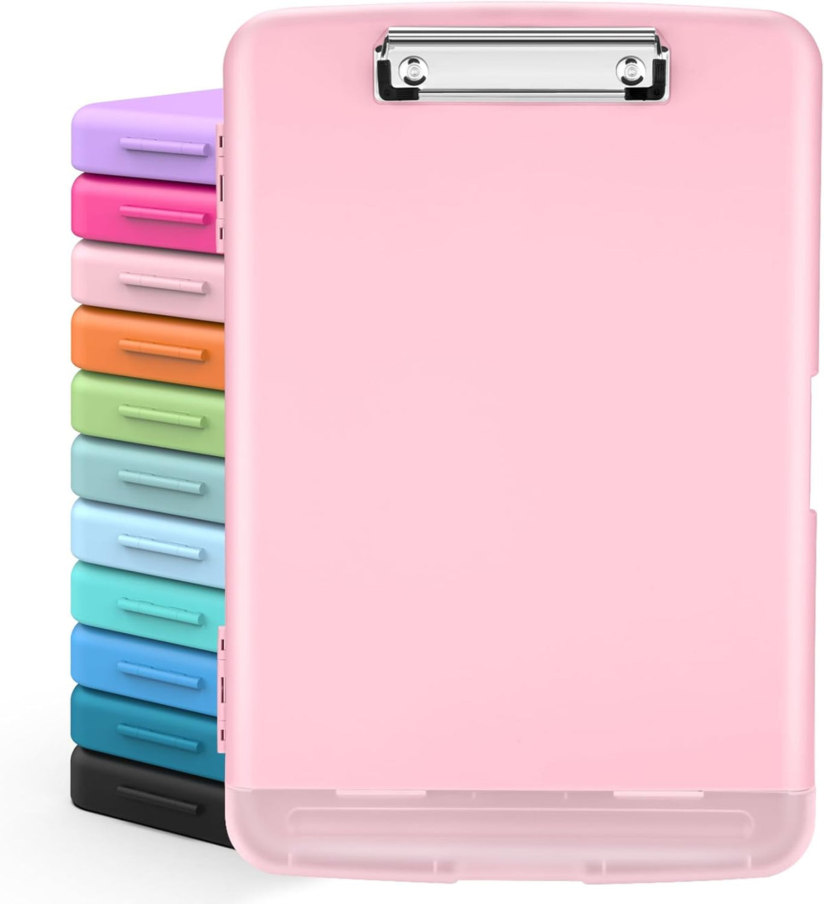 Clipboards with Storage, High Capacity Clip Boards 8.5x11 with Storage, Heavy Duty Nursing Clipboard Folder, Plastic Clipboard with Pen Holder for Women Teachers Work, School & Office Supplies
