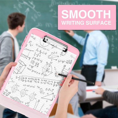 Clipboards with Storage, High Capacity Clip Boards 8.5x11 with Storage, Heavy Duty Nursing Clipboard Folder, Plastic Clipboard with Pen Holder for Women Teachers Work, School & Office Supplies