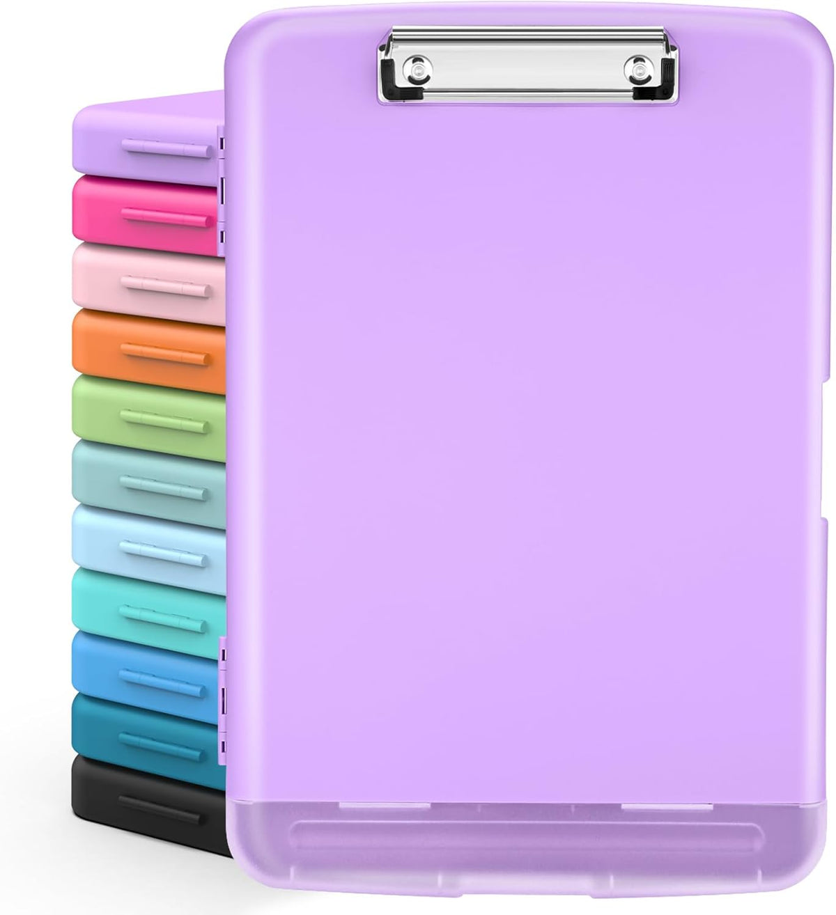 Clipboards with Storage, High Capacity Clip Boards 8.5x11 with Storage, Heavy Duty Nursing Clipboard Folder, Plastic Clipboard with Pen Holder for Women Teachers Work, School & Office Supplies