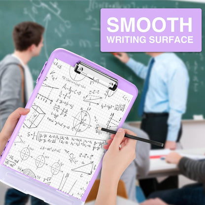 Clipboards with Storage, High Capacity Clip Boards 8.5x11 with Storage, Heavy Duty Nursing Clipboard Folder, Plastic Clipboard with Pen Holder for Women Teachers Work, School & Office Supplies