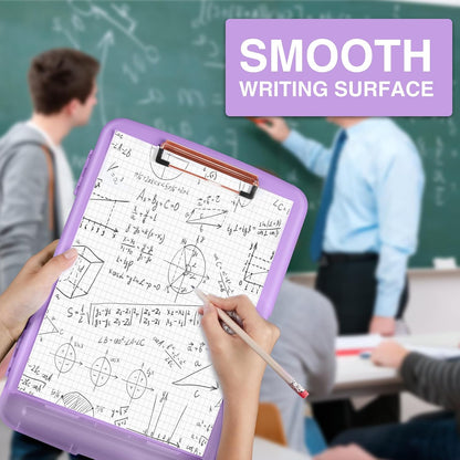 Clipboards with Storage, High Capacity Clip Boards 8.5x11 with Storage, Heavy Duty Nursing Clipboard Folder, Plastic Clipboard with Pen Holder for Women Teachers Work, School & Office Supplies